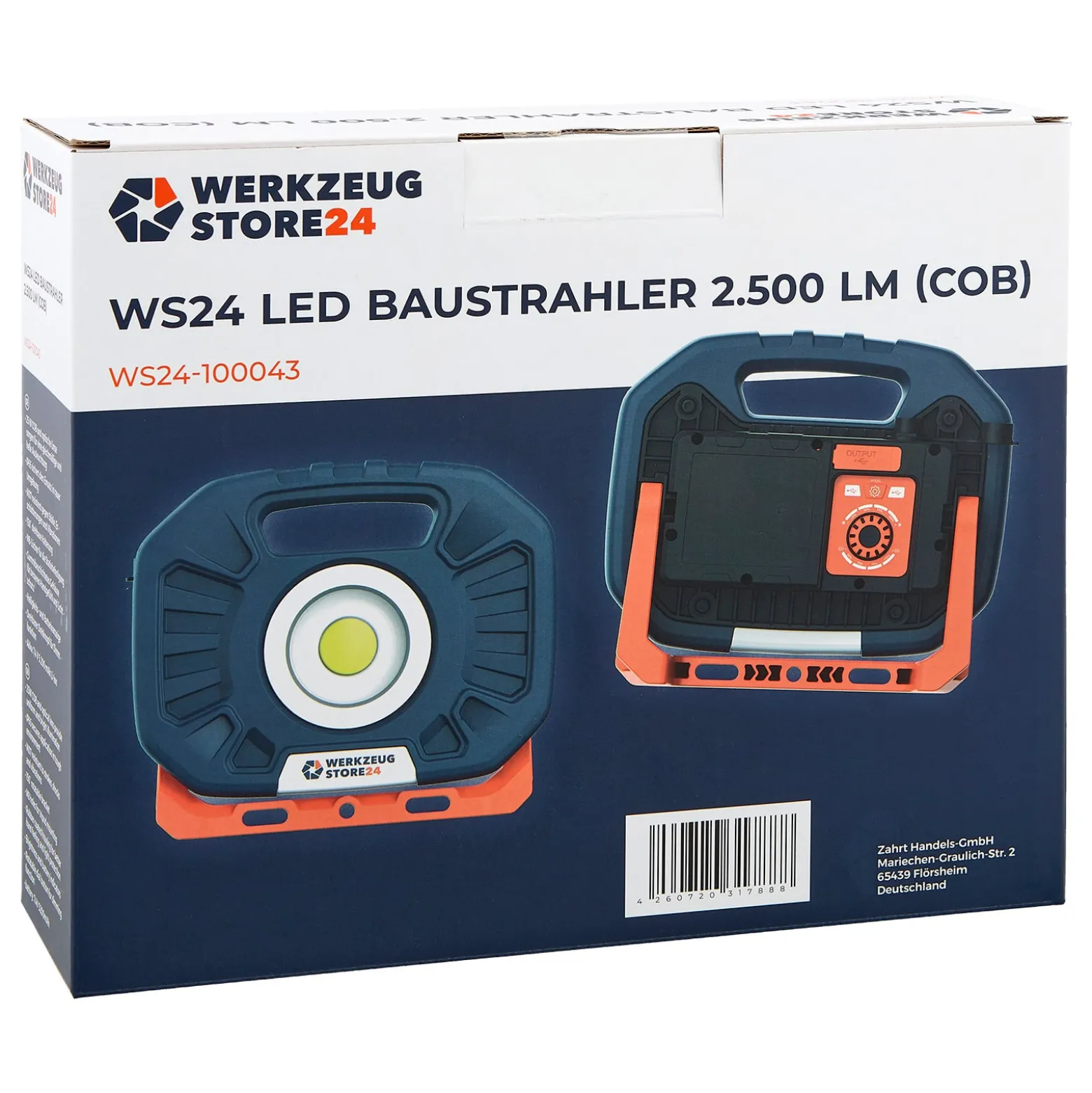 WS24 Akku LED-Baustrahler 2.500 Lumen (COB) 25 W - WS24-100043