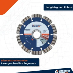 WS24 Diamanttrennscheibe Premium Laser Universal 125 mm - WS24-100432