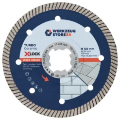 WS24 Diamanttrennscheibe X-Lock® Premium Feinsteinzeug 125 mm - WS24-100435