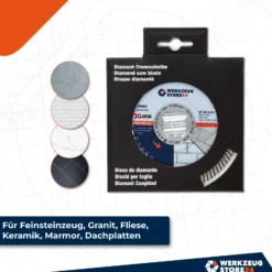 WS24 Diamanttrennscheibe X-Lock® Premium Feinsteinzeug 125 mm - WS24-100435