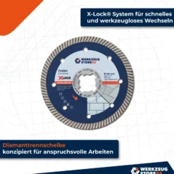 WS24 Diamanttrennscheibe X-Lock® Premium Feinsteinzeug 125 mm - WS24-100435