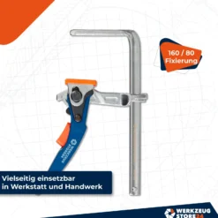 WS24 Einhandhebelzwinge Ganzstahl 160 / 80- WS24-100101