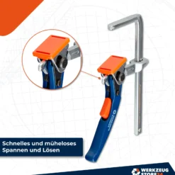 WS24 Einhandhebelzwinge Ganzstahl 160 / 80- WS24-100101