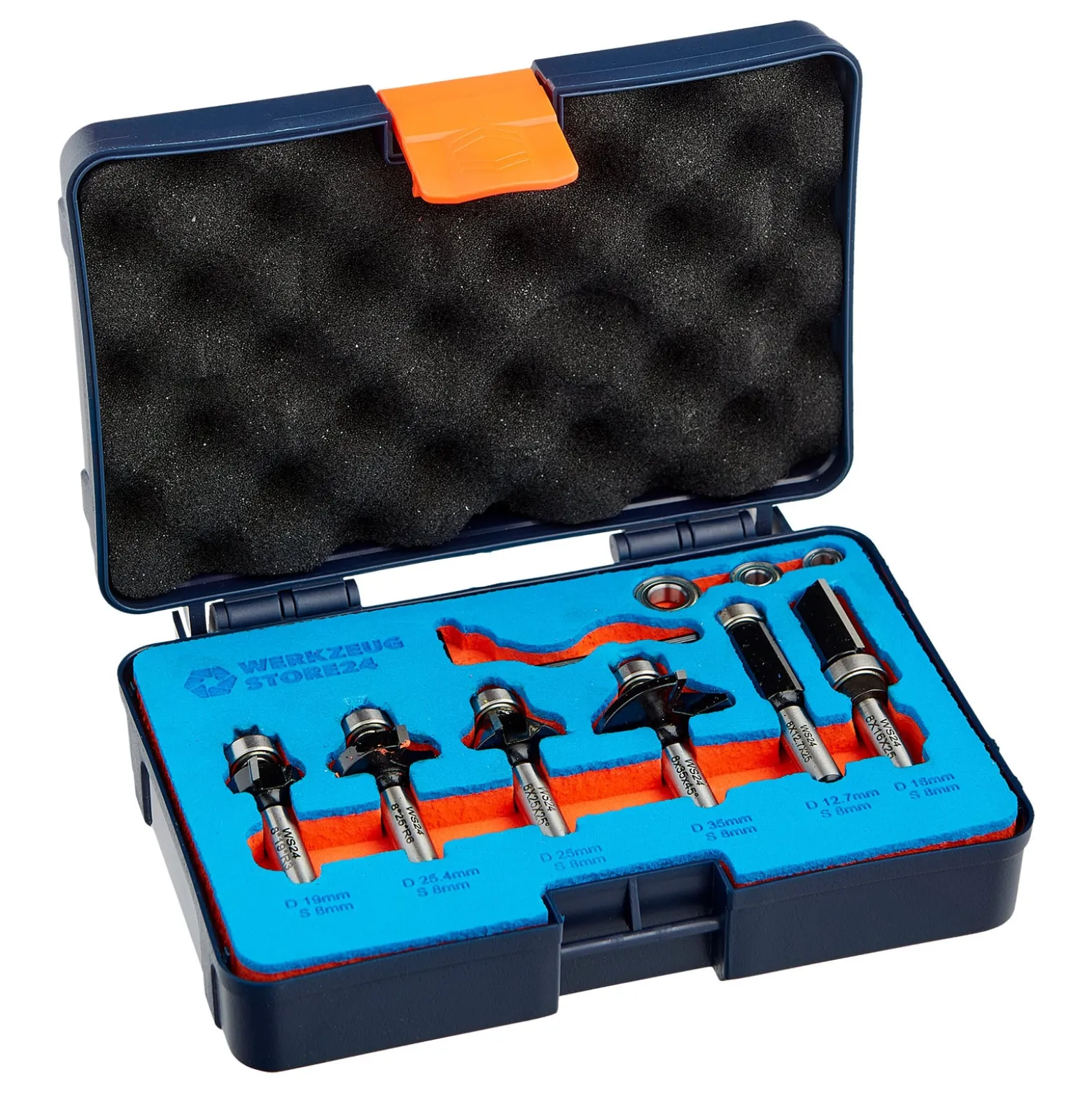 WS24 Fräser-Set 8 mm Schaft 6tlg. - WS24-100062