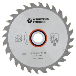 WS24 HM Kreissägeblatt Holz 160 x 2,2 x 20 WZ 28 - WS24-100079