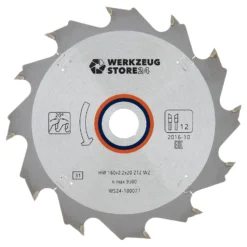 WS24 HM Kreissägeblatt Holz 160 x 2,2 x 20WZ 12 - WS24-100077