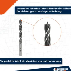 WS24 Holzbohrersatz 3 - 10 mm zylindrisch 8tlg. in Kunststoffkassette - WS24-100099
