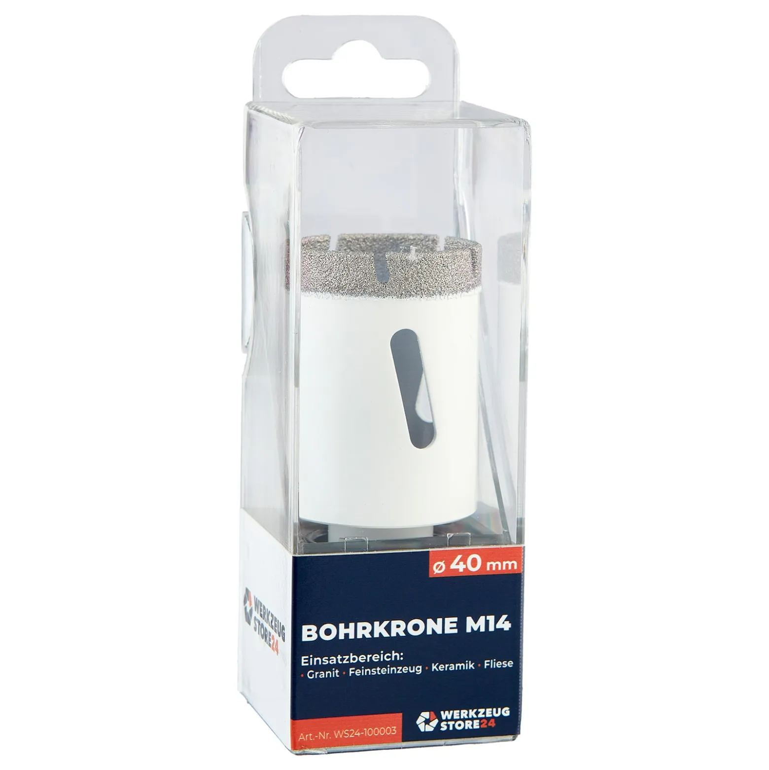 WS24 M14 Diamantbohrkrone SuperDry Ø 40 mm