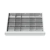 WS24 Schubladeneinteilung Metalleinteilung BLH 150/175 mm Innenmaß 600 x 450 mm - WS24-100248