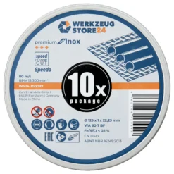 WS24 10x10 Spezialtrennscheibe 125 x 1 x 22 FastCut Inox in Metalldose - WS24-100097-10