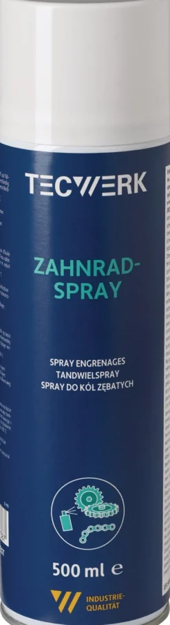 Zahnradspray 500ml schwarz Spraydose TECWERK