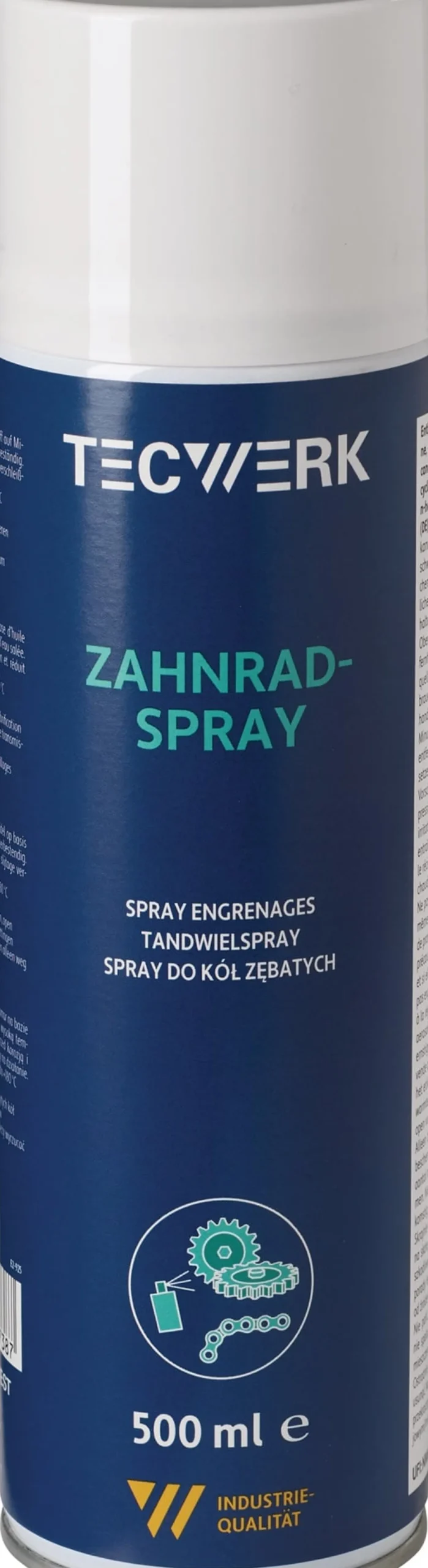 Zahnradspray 500ml schwarz Spraydose TECWERK