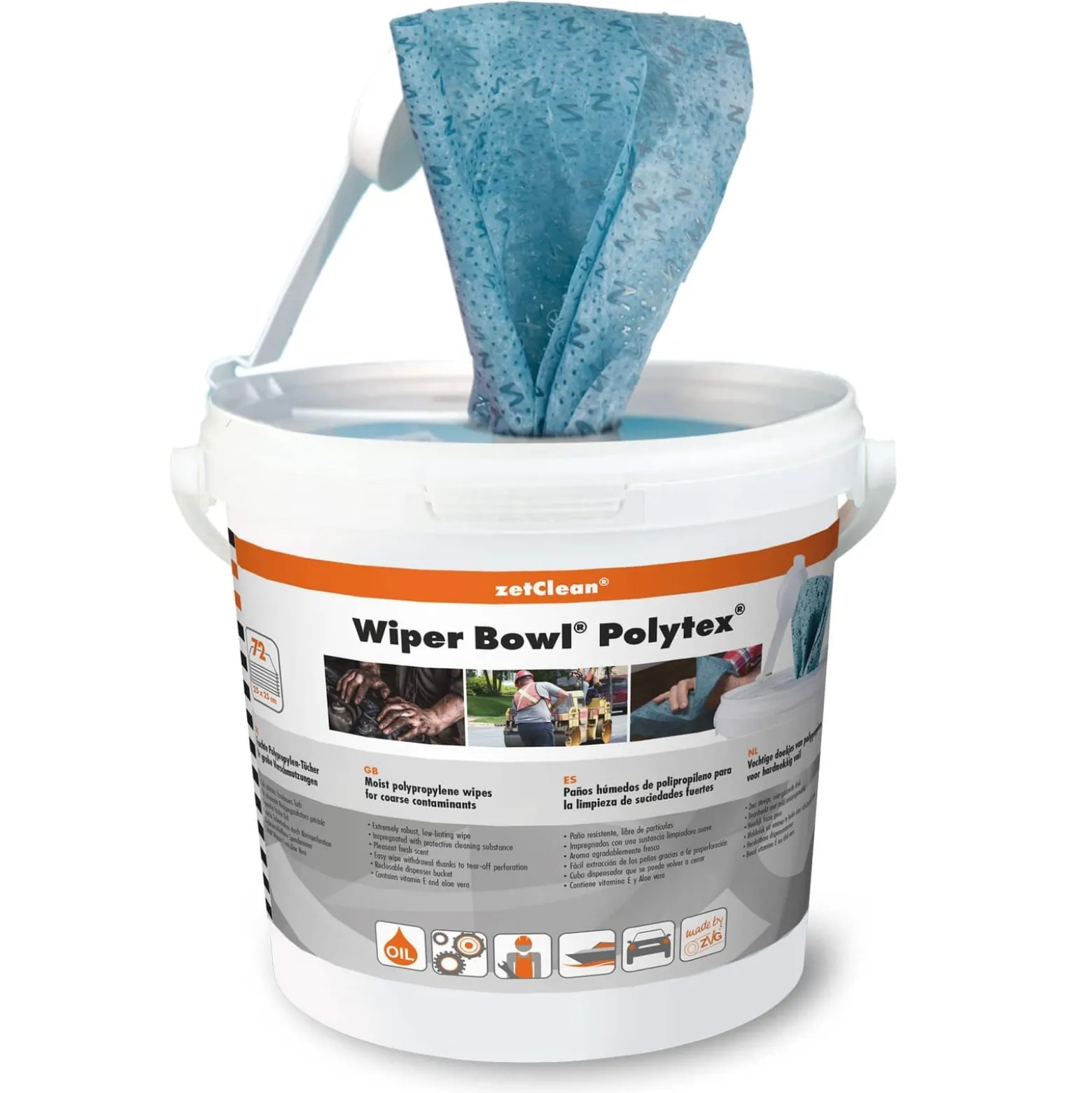 zetClean feuchte Handreinigungstücher Polytex - 50130-001